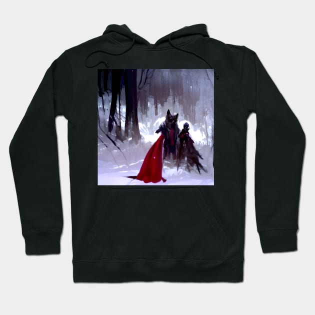 little red riding hood and the big bad wolf Hoodie by Annka47